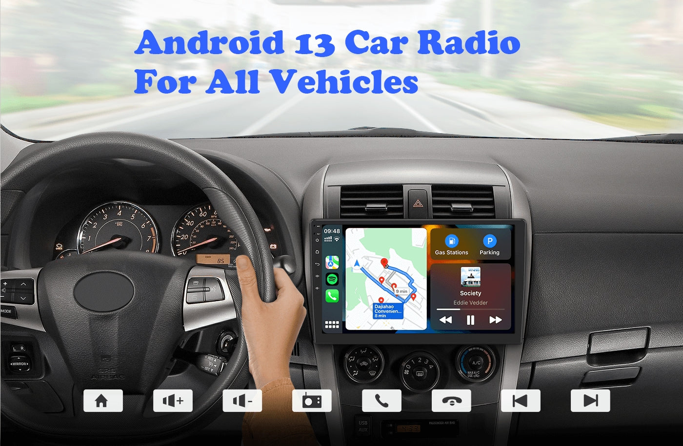 9" Universal Android Car Stereo