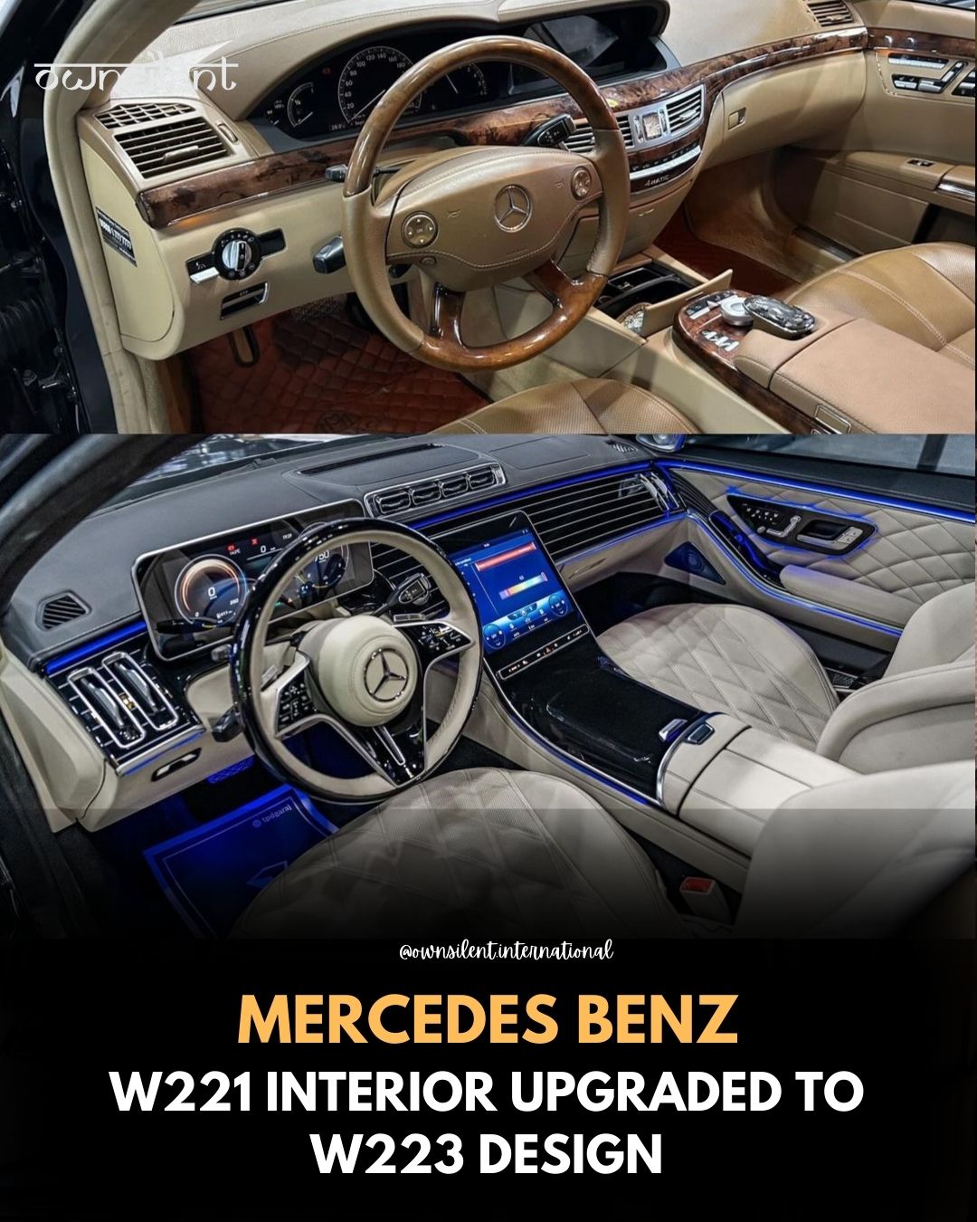 Mercedes-Benz W221 Interior Exterior Facelift To W223 Body Kit Own Silent International LIMITED    