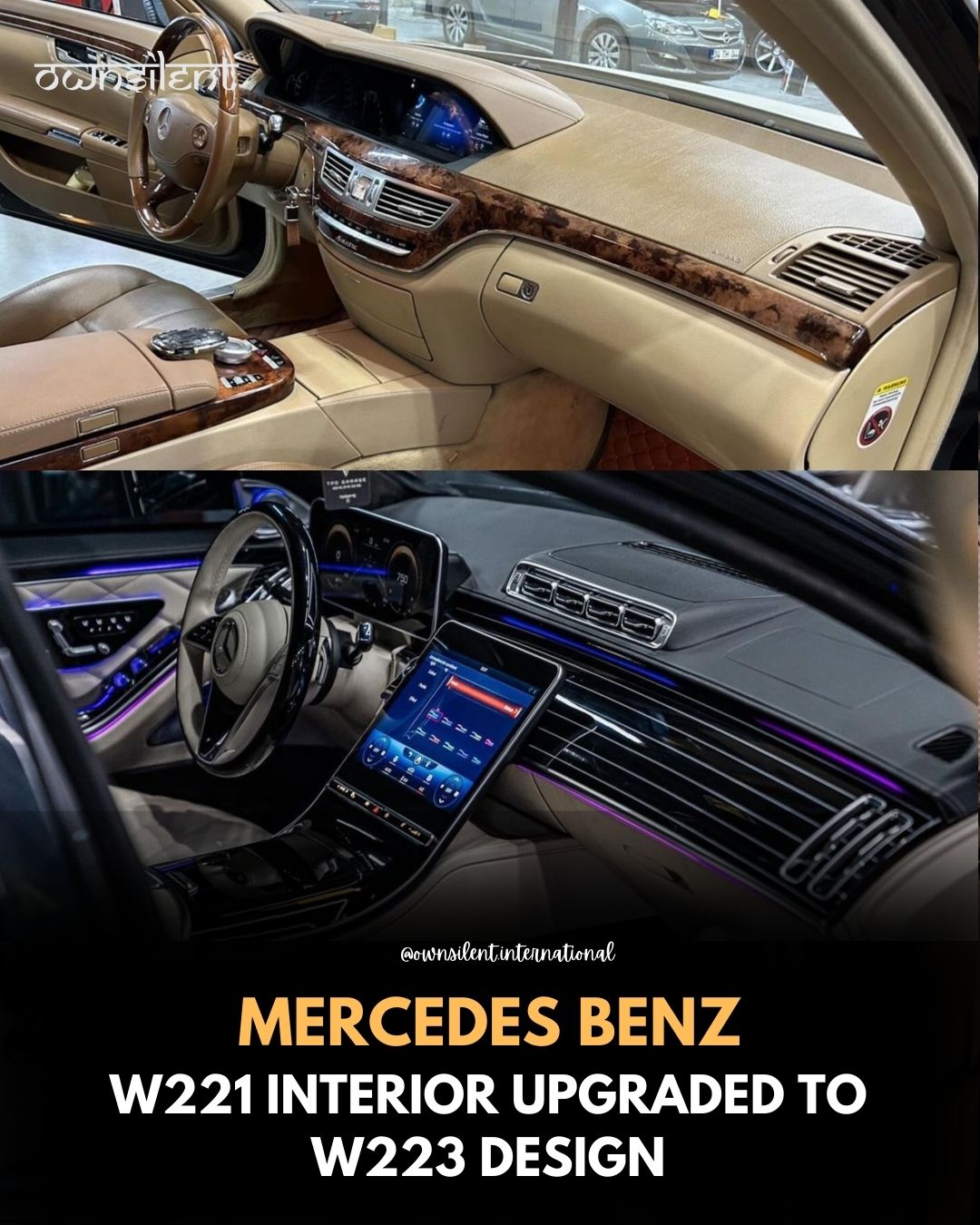 Mercedes-Benz W221 Interior Exterior Facelift To W223 Body Kit Own Silent International LIMITED    