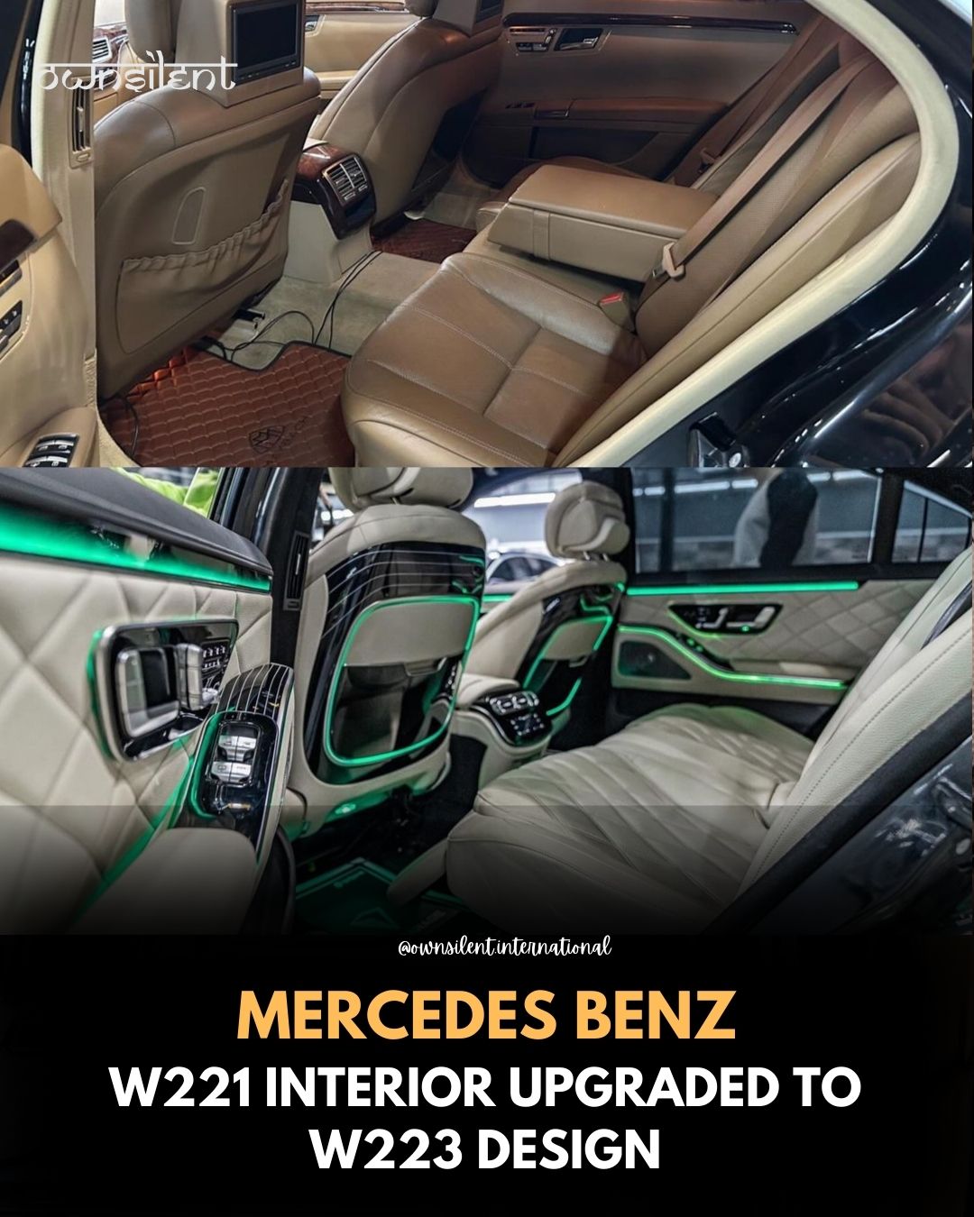 Mercedes-Benz W221 Interior Exterior Facelift To W223 Body Kit Own Silent International LIMITED    