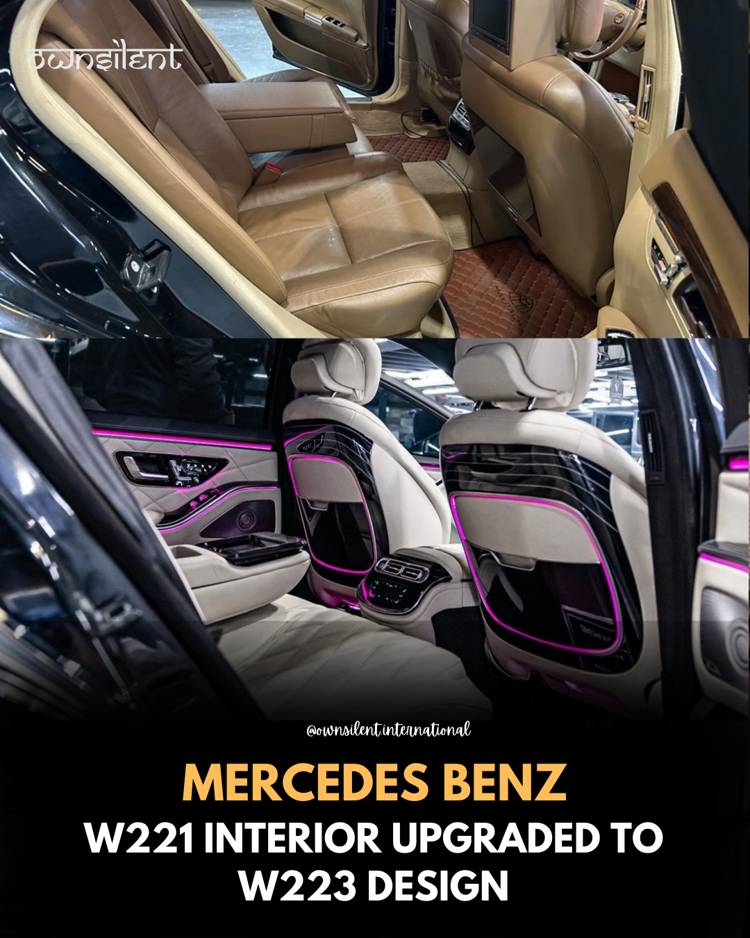 Mercedes-Benz W221 Interior Exterior Facelift To W223 Body Kit Own Silent International LIMITED    