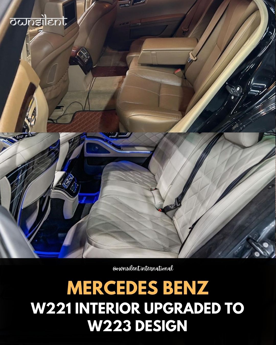 Mercedes-Benz W221 Interior Exterior Facelift To W223 Body Kit Own Silent International LIMITED    