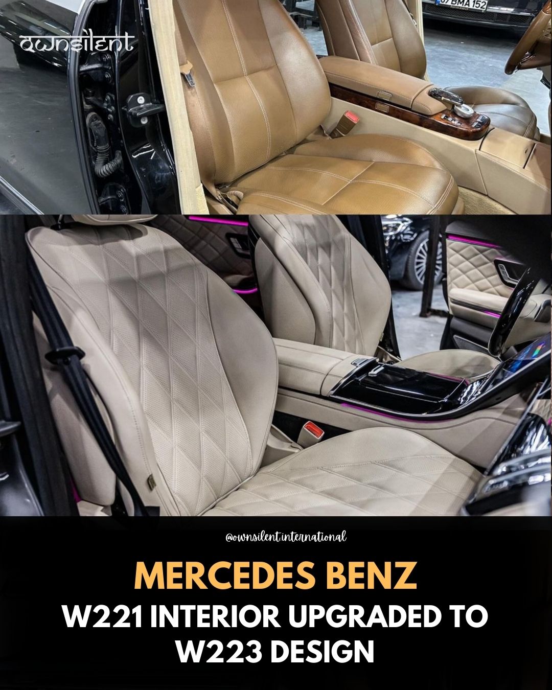 Mercedes-Benz W221 Interior Exterior Facelift To W223 Body Kit Own Silent International LIMITED    