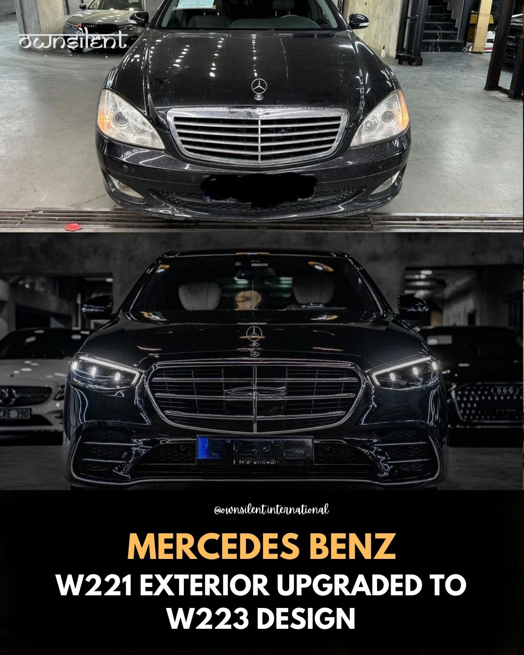 Mercedes-Benz W221 Interior Exterior Facelift To W223 Body Kit Own Silent International LIMITED    