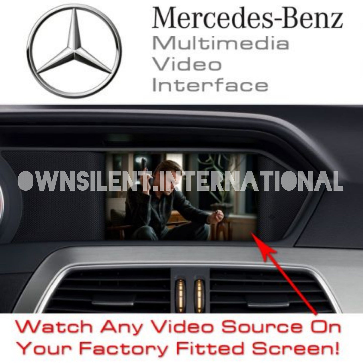 Mercedes NTG4.5 Comand Screen Multimedia Car Video & Parking Camera Interface