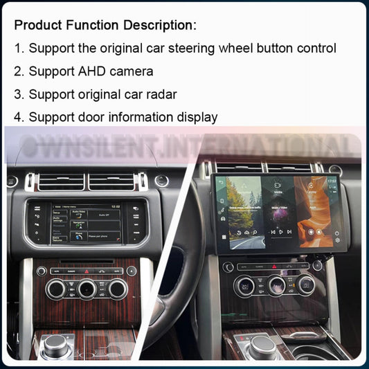 13.3" Android 11 For Land Rover Range Rover Vogue L405 Sport L494 2013-2017 Car GPS Navigation Auto Head Unit Multimedia Radio