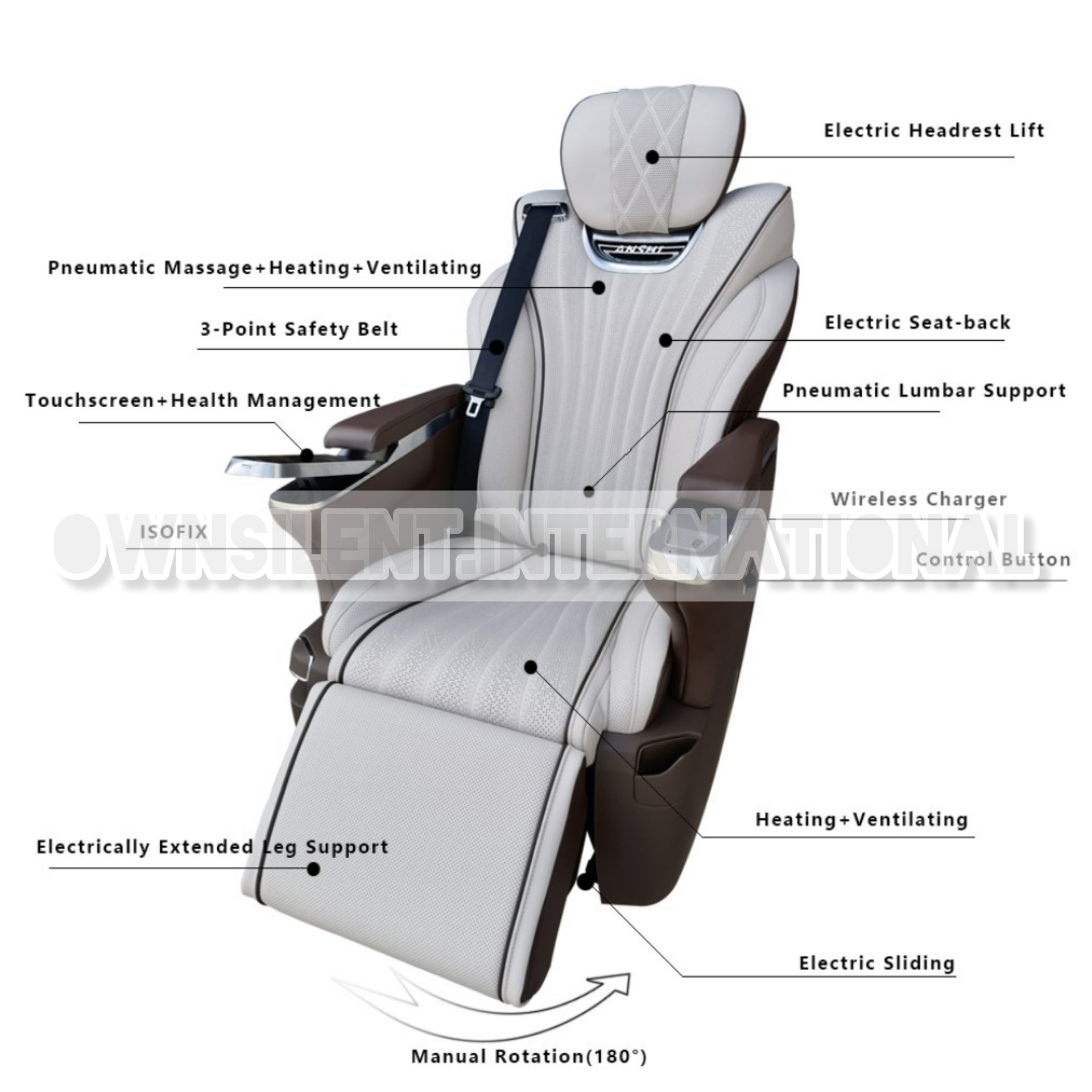 Maybach Style VIP Seats 180• Rotating