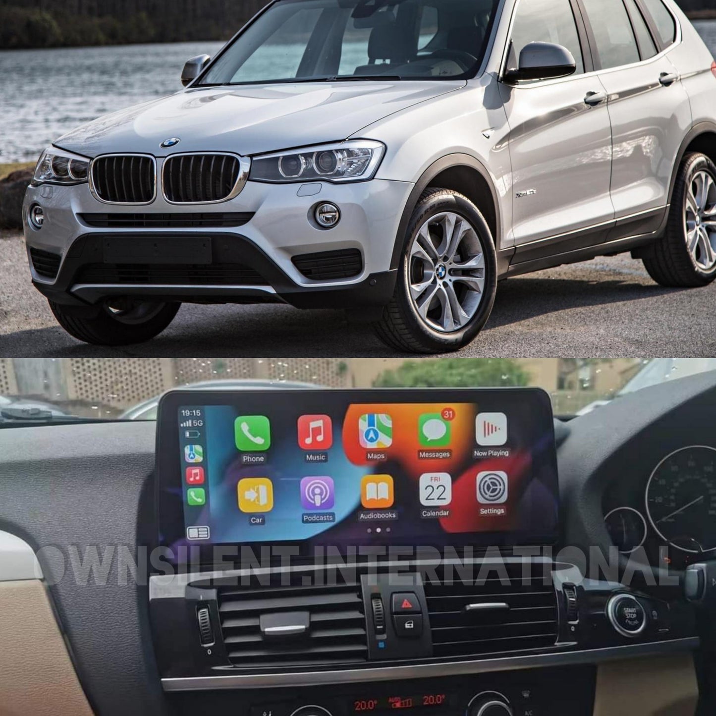 BMW X3 F25 12.3" Android 11 Qualcomm Snapdragon 662 Carplay DSP Blu-ray 4k 8GB RAM