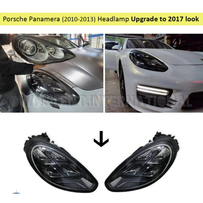 PORSCHE PANAMERA (2010-2013), HEADLAMP UPGRADE TO 2017 ADAPTIVE LED WITH AFS