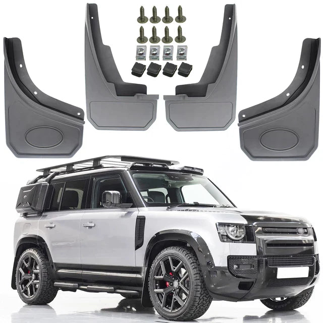 4X Mudflaps Mud Flaps Splash Car fender Mudguard Front & Rear For Land Rover Defender L663 2020-2022 Accessories Protector Cover