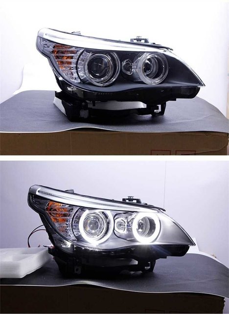 Headlight assembly for BMW 5 series E60 520 523 525 530 2003-2010 whit hernia