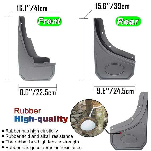 4X Mudflaps Mud Flaps Splash Car fender Mudguard Front & Rear For Land Rover Defender L663 2020-2022 Accessories Protector Cover