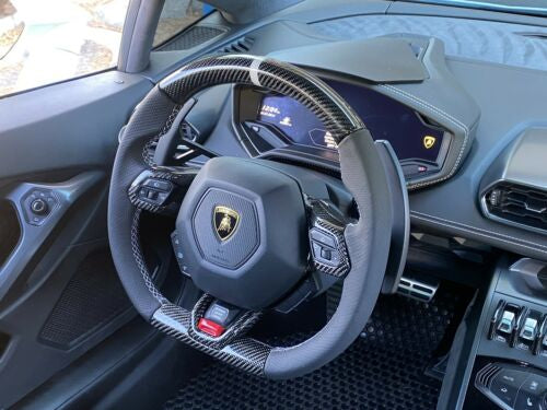 LAMBORGHINI HURACAN CUSTOM CARBON FIBER STEERING WHEEL | HURACAN SPYDER EVO