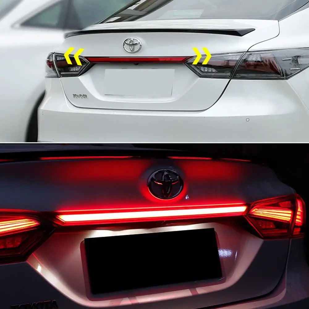 Through Type Rear Brake Tail Light Lamp w/ Sequential Chase Flash Signal Light Toyota Camry