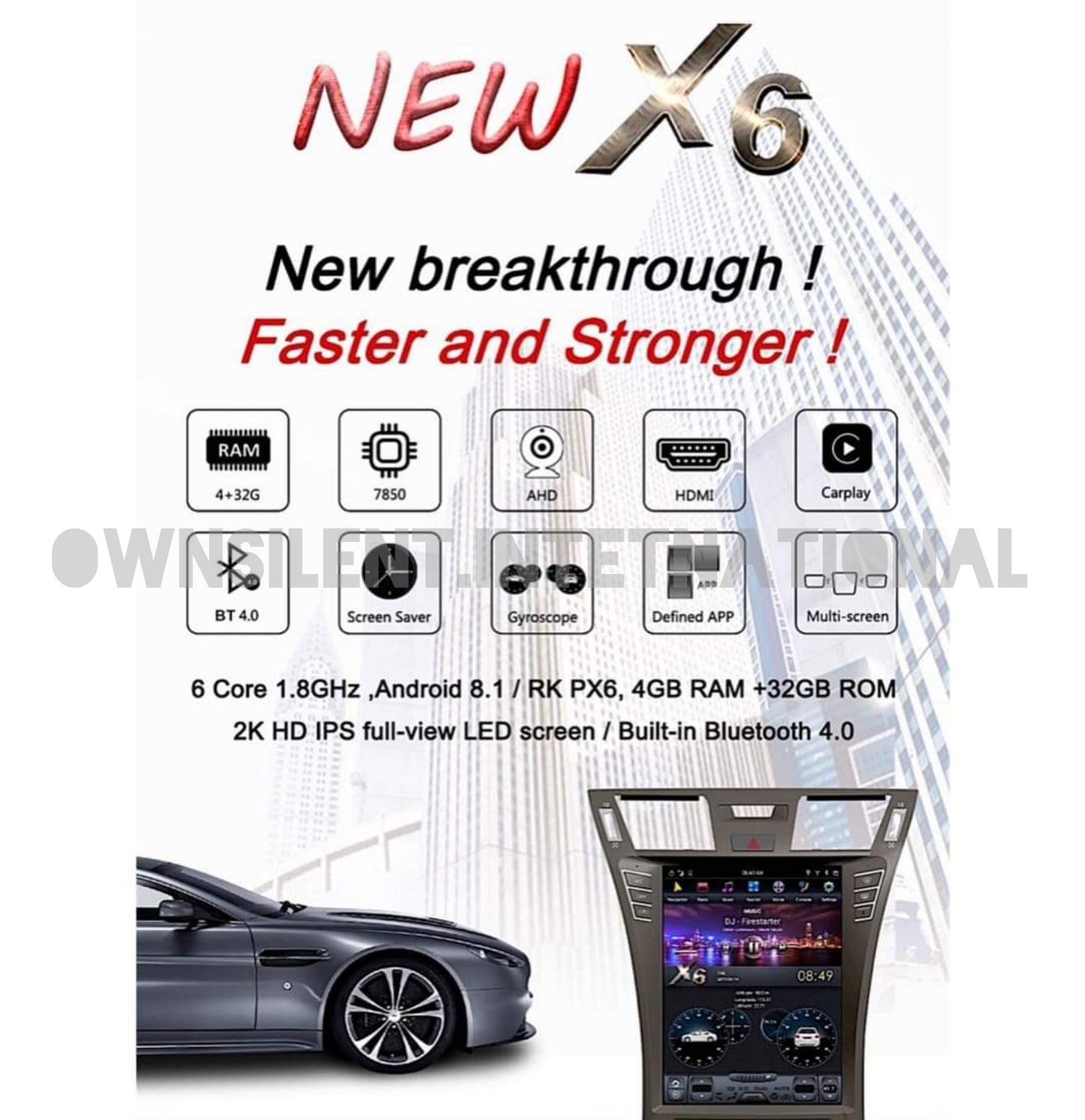 Lexus LS460 2006-12 12.1" CARPLAY PX6 TESLA SCREEN Android 11