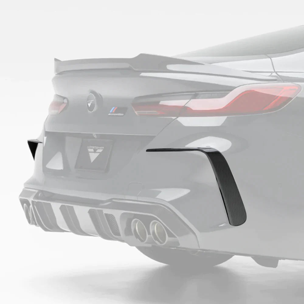 BMW F9X M8 VRS AERO 2 PC EYE BROWS ON REAR BUMPER