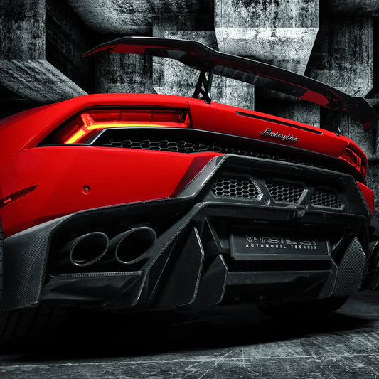 LAMBORGHINI HURACAN NOVARA EDIZIONE AERO REAR BUMPER W/ REAR DIFFUSER