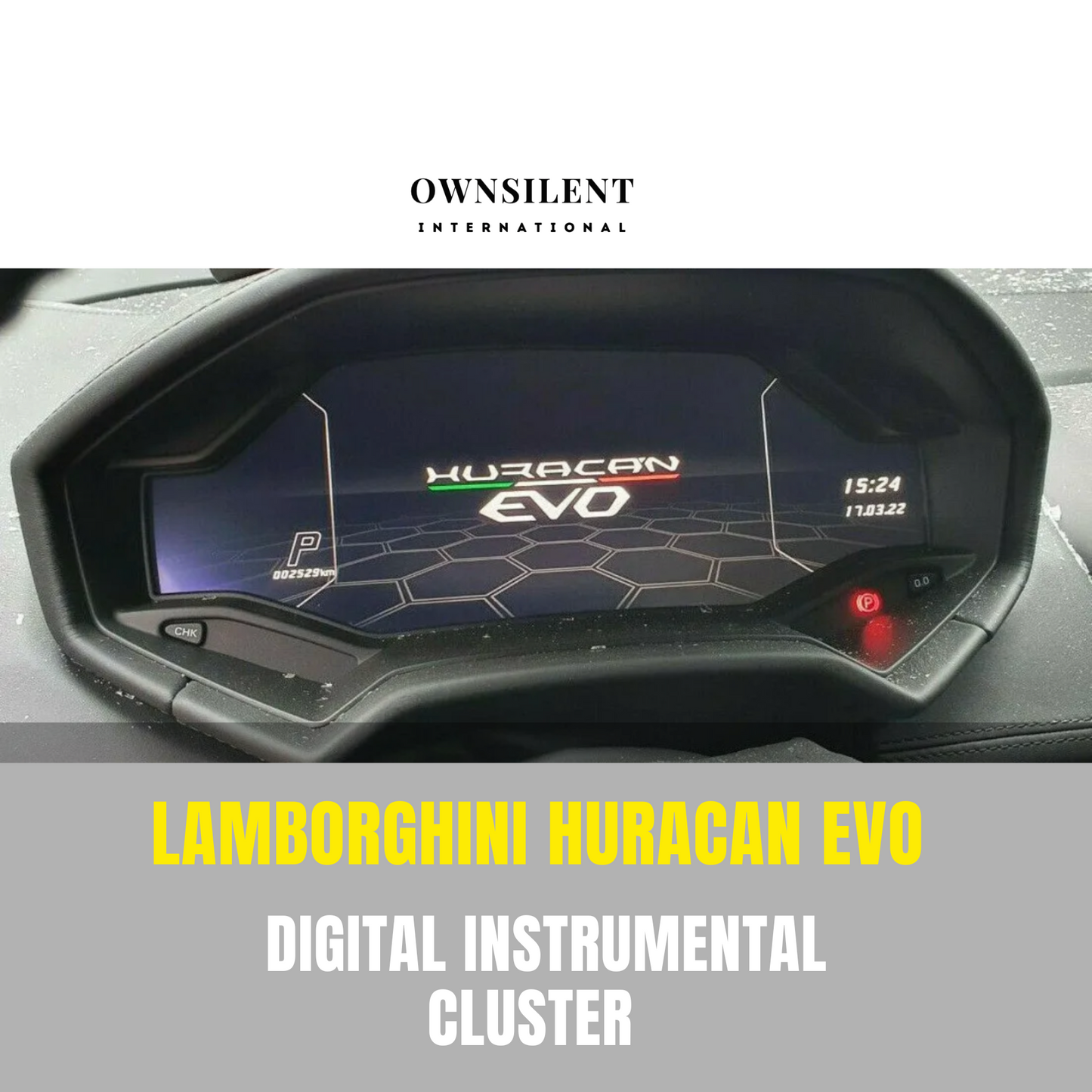 Lamborghini Huracan EVO Combo Instrument Speedometer Cluster Original