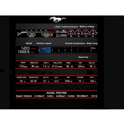 Performance HUD passenger sport LCD Monitor Ford Mustang V6 Ecoboost GTShelby GT350 Gt350R