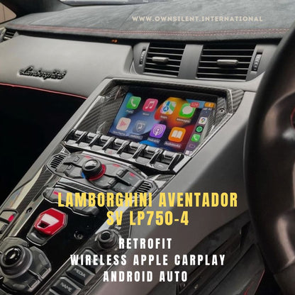 Lamborghini aventador SV LP750-4 Wireless CarPlay Android auto Mirror Link