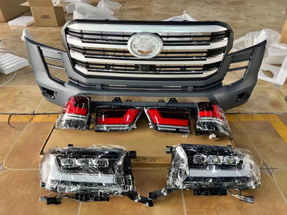 Toyota Land Cruiser 300 Headlights Headlamps with Front Grill