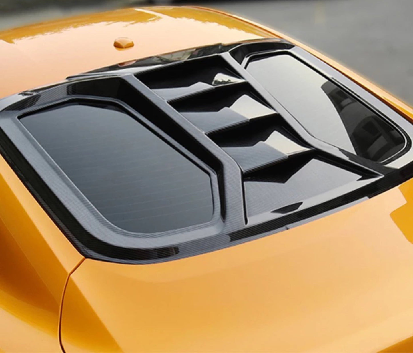 Rear window decorative Back louver shutter for Ford mustang