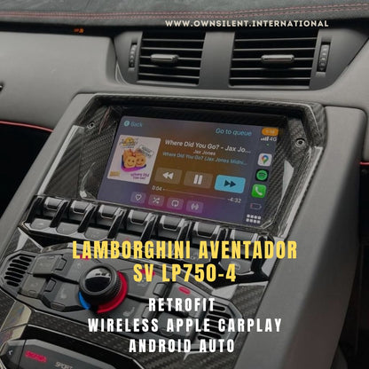 Lamborghini aventador SV LP750-4 Wireless CarPlay Android auto Mirror Link