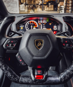 LAMBORGHINI HURACAN CUSTOM CARBON FIBER STEERING WHEEL | HURACAN SPYDER EVO