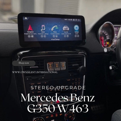 Mercedes Benz G Class G63 W463 10.25” Android CarPlay 4K resolution stereo 6GB RAM Blue-ray Display