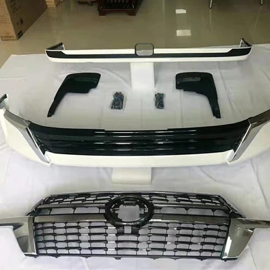 Toyota Land Cruiser Front & Rear Bumper Surround Pearl White Black Original Style LC200 2016-20