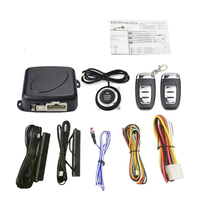 Key start Keyless Entry One key Start Engine Ignition System 12V Automatic Engine