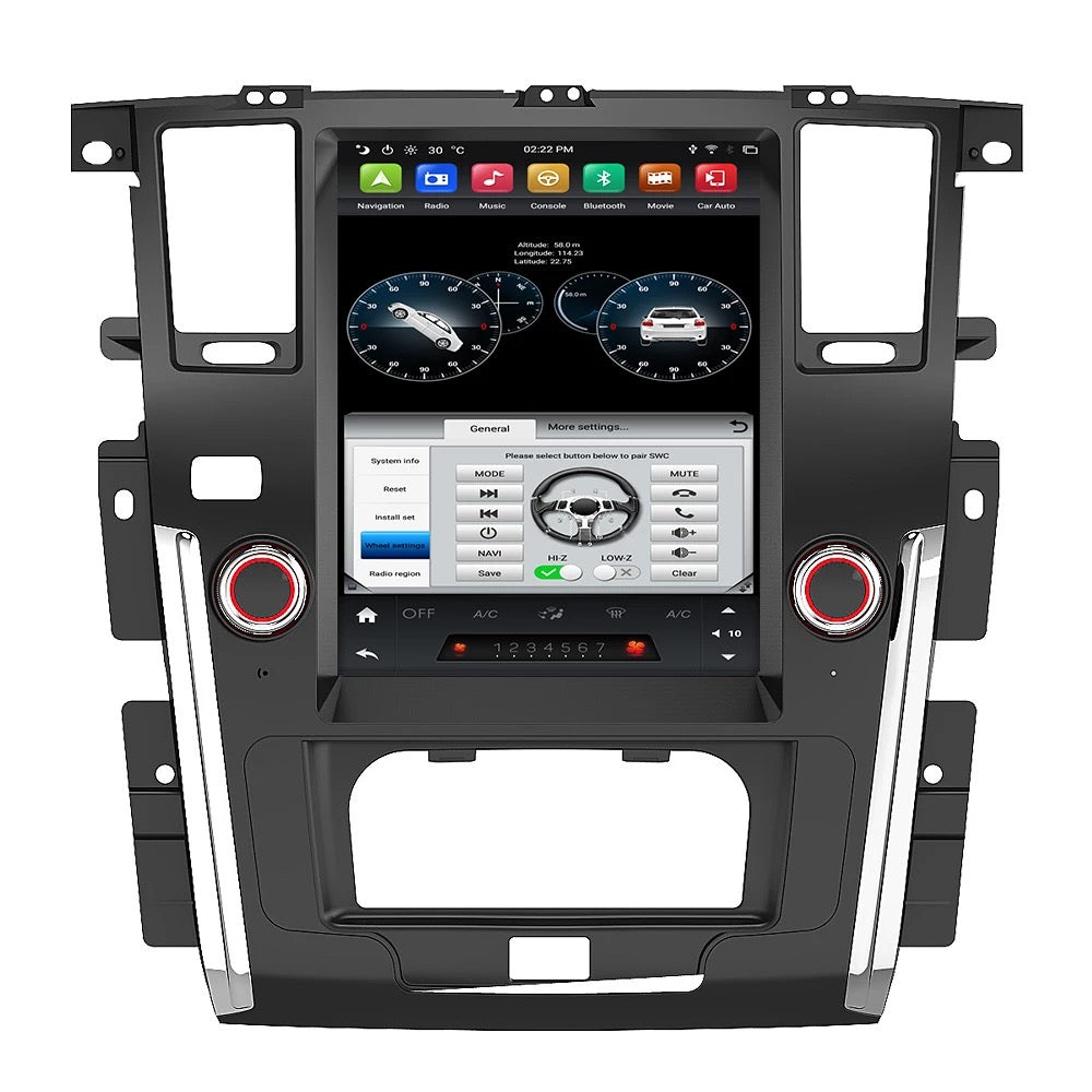 12.1 Inch Car Audio GPS Player For Nissan Patrol Y62 Royale Armada 2010 2011 2017 2018 Android Auto Stereo IPS