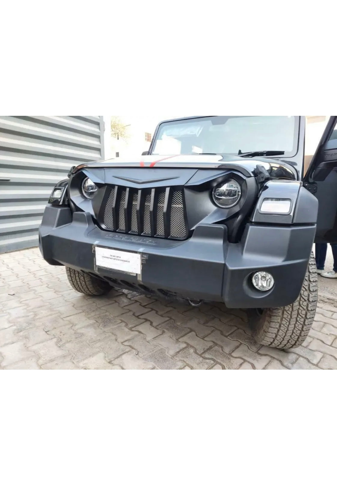 NEW MAHINDRA THAR 2020 BATMAN MATT BLACK GRILL