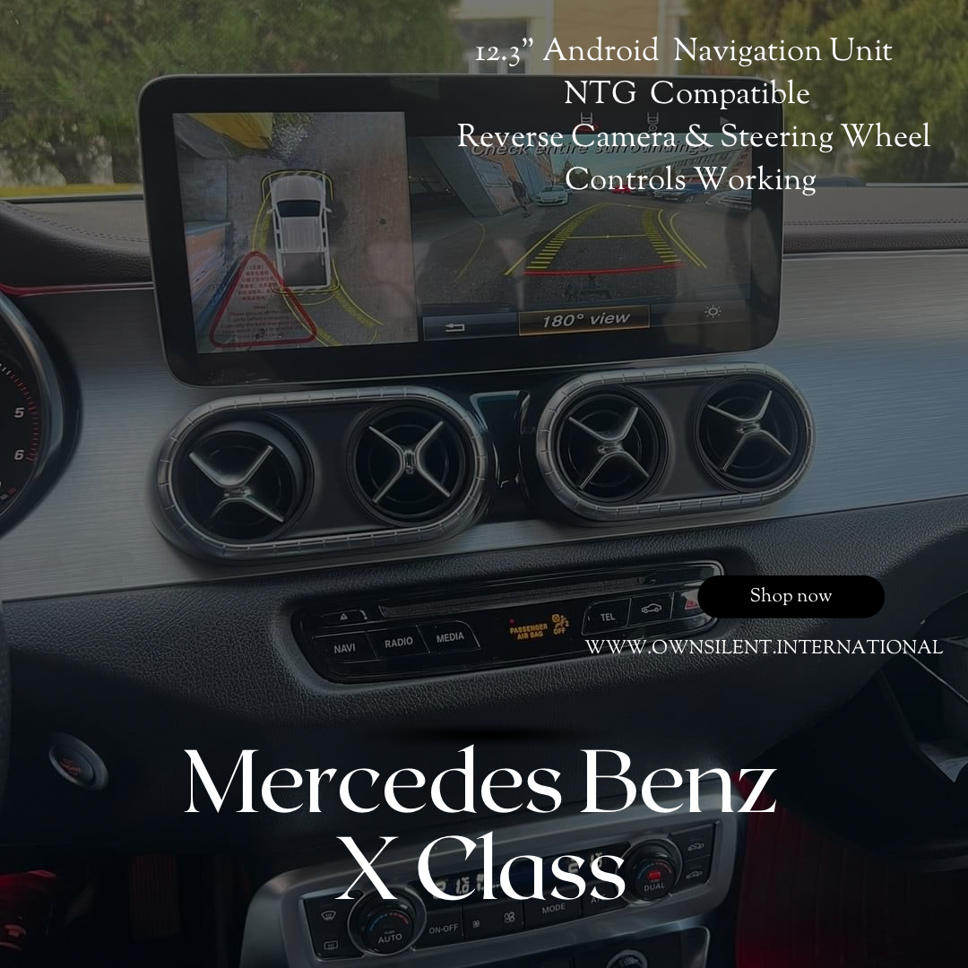 12.3” Blu-ray Carplay 8GB RAM Qualcomm 662 Android For Mercedes Benz X Class