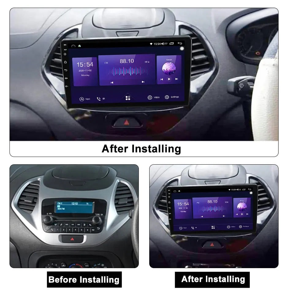 Ford Figo 2015-18 Android 12 CarPlay DSP Optical Output 7862 4GB 6GB