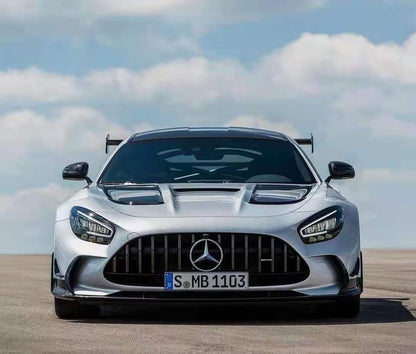 Black Series Type Half Carbon Fiber Full Body Kits with hood, with spoiler For 2015-2018 Benz AMG GT GTC GTS