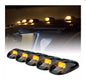 Mahindra Thar Hummer Type Roof Marker Lights Smoked Set of 5