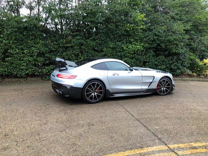 Black Series Type Half Carbon Fiber Full Body Kits with hood, with spoiler For 2015-2018 Benz AMG GT GTC GTS