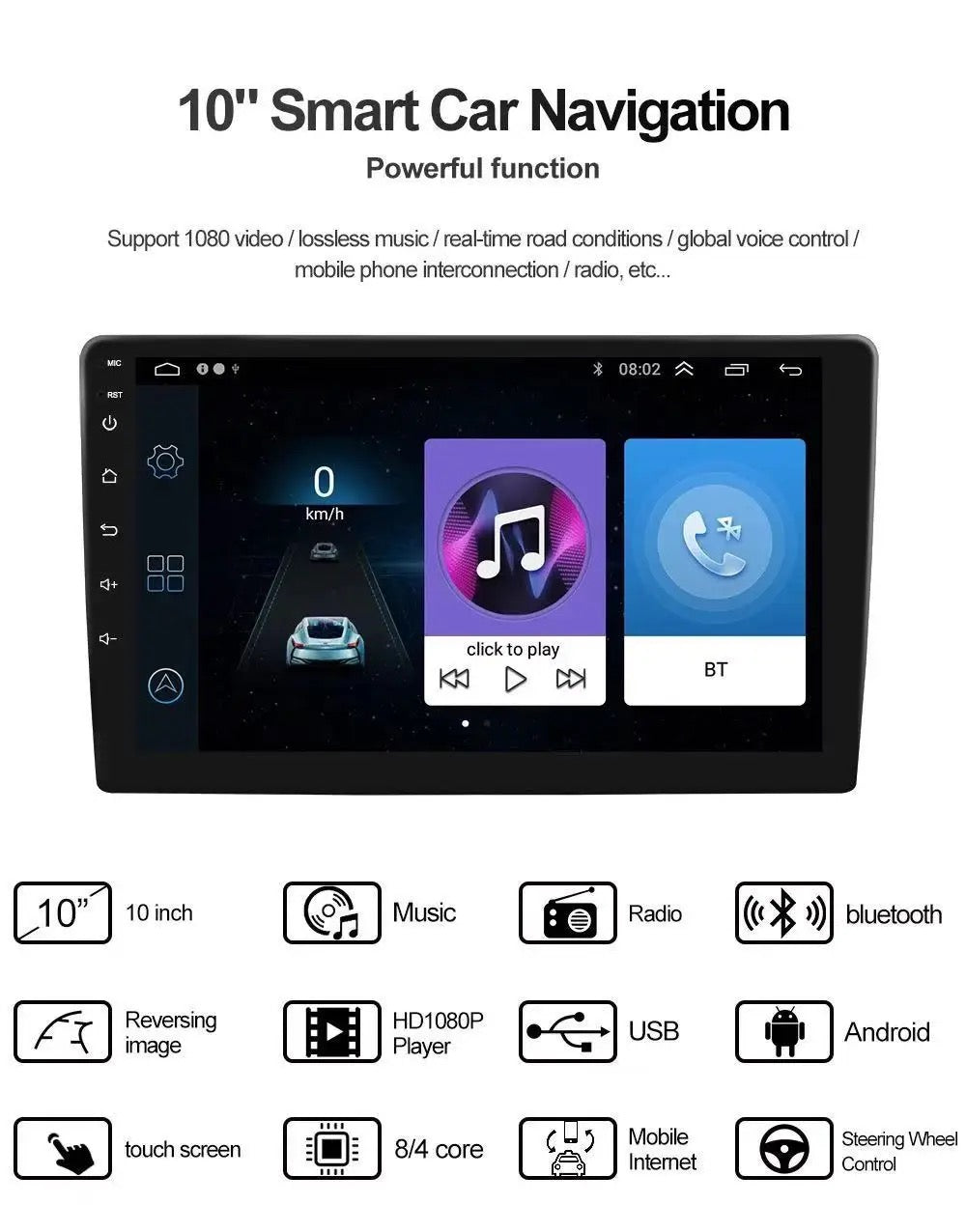 Ford Mustang 2009-14 OEM Design CarPlay Android Radio