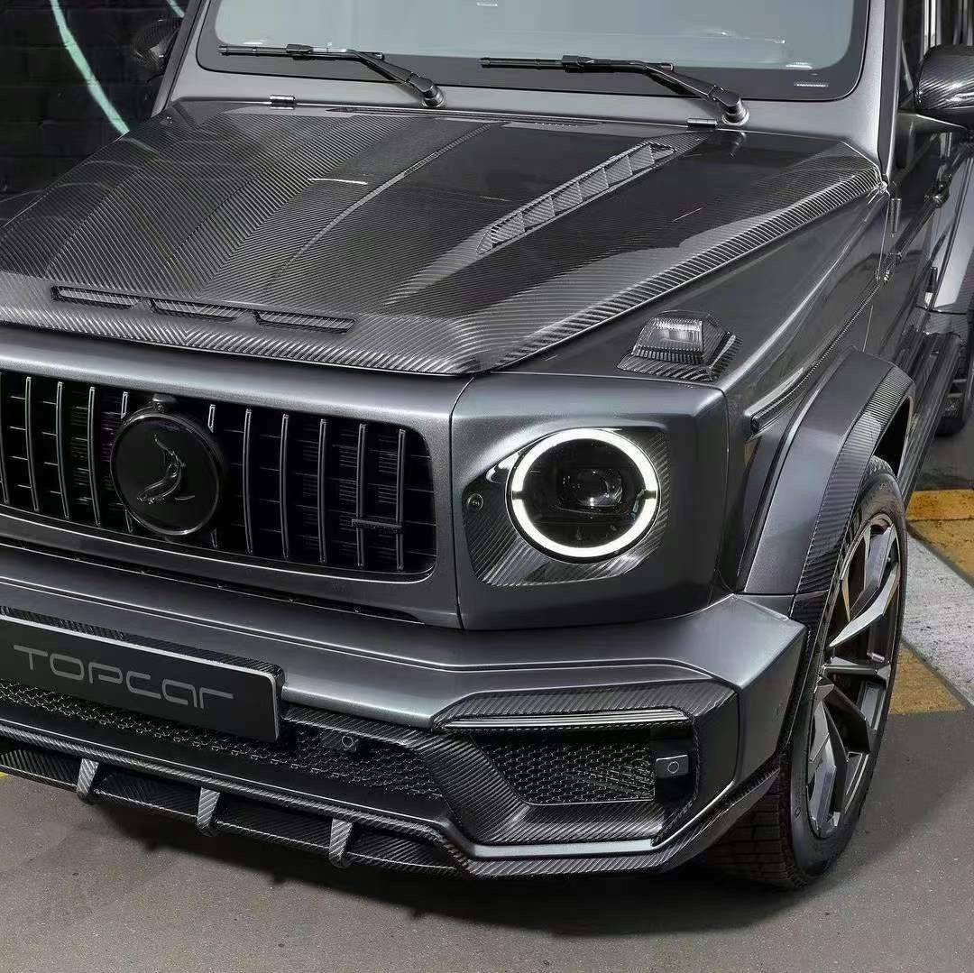 TopCar Dry Carbon Fiber Cover For Mercedes Benz G Class