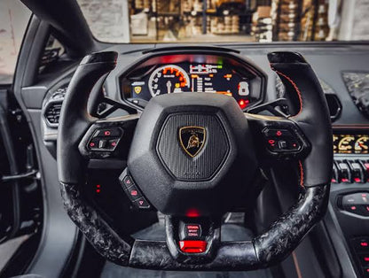 LAMBORGHINI HURACAN CUSTOM CARBON FIBER STEERING WHEEL | HURACAN SPYDER EVO