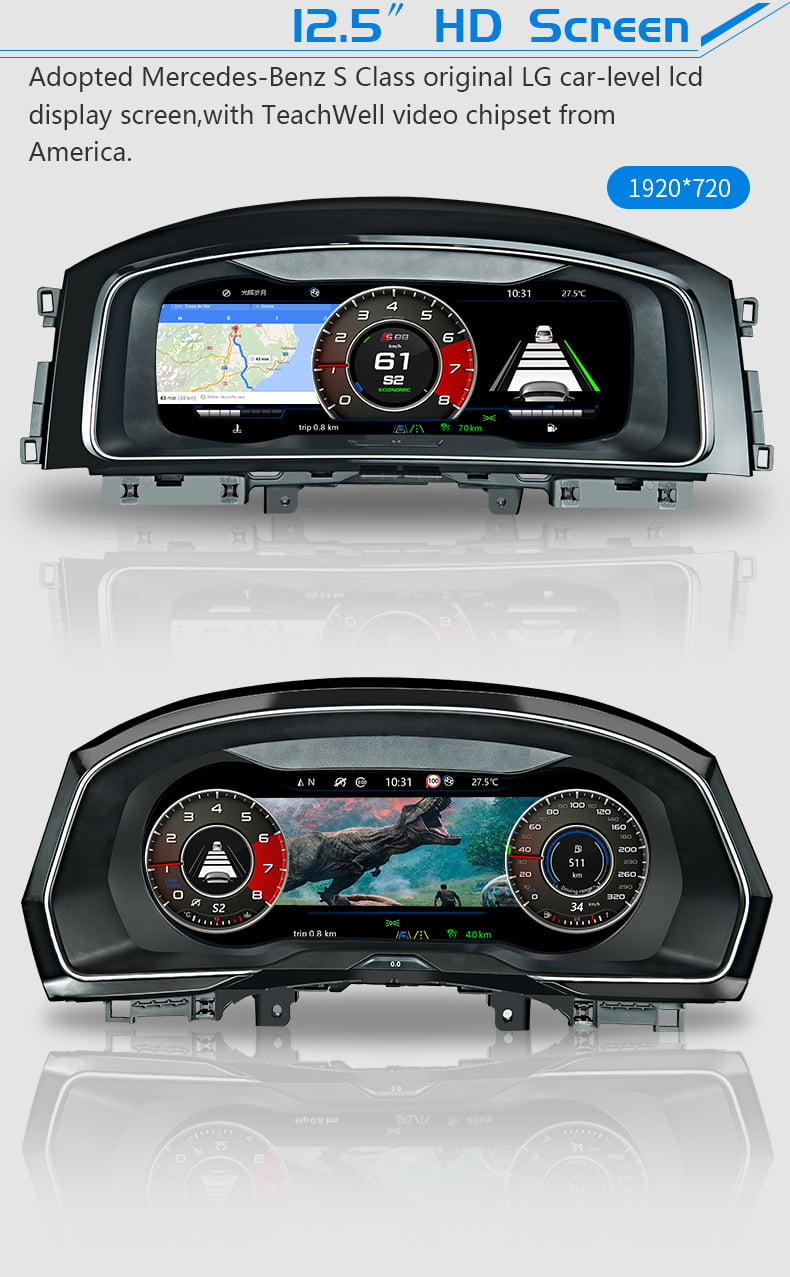 VW Passat B8 Golf 7 Digital cluster