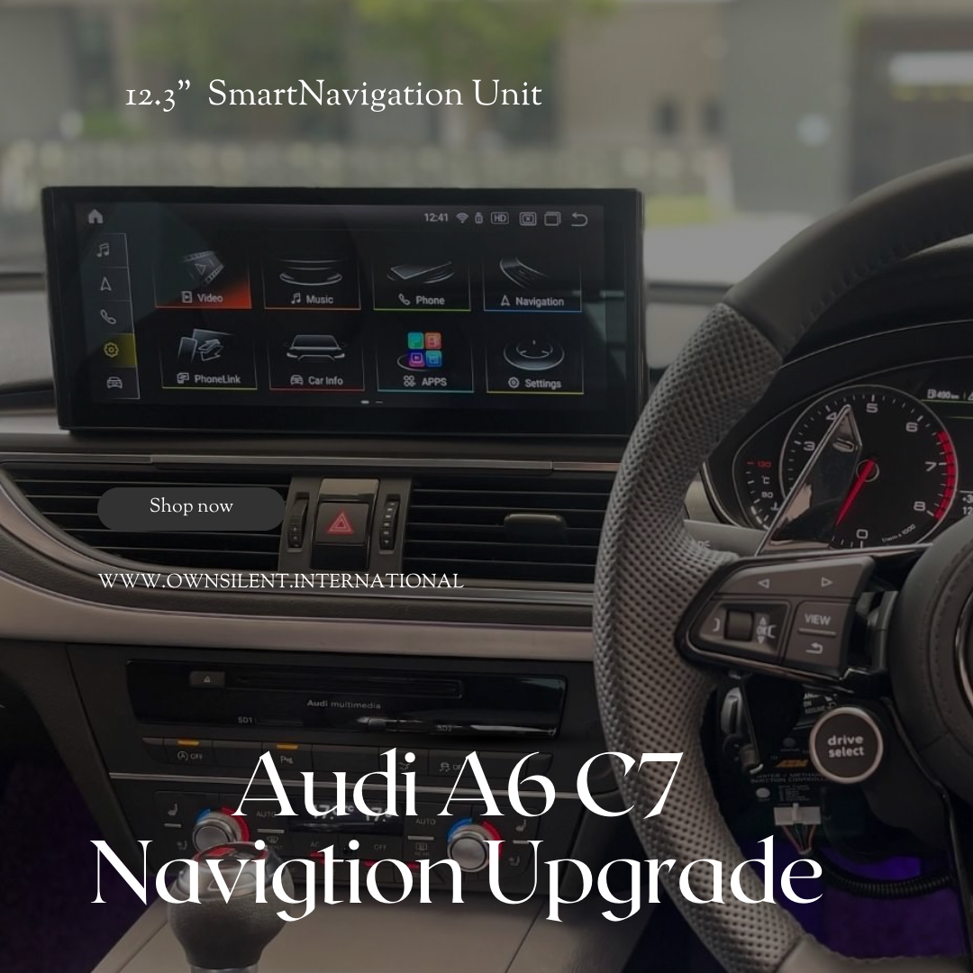 Audi A6 12.3” CarPlay Blu-ray Display Android 12 Upgrade Complete Plug & Play