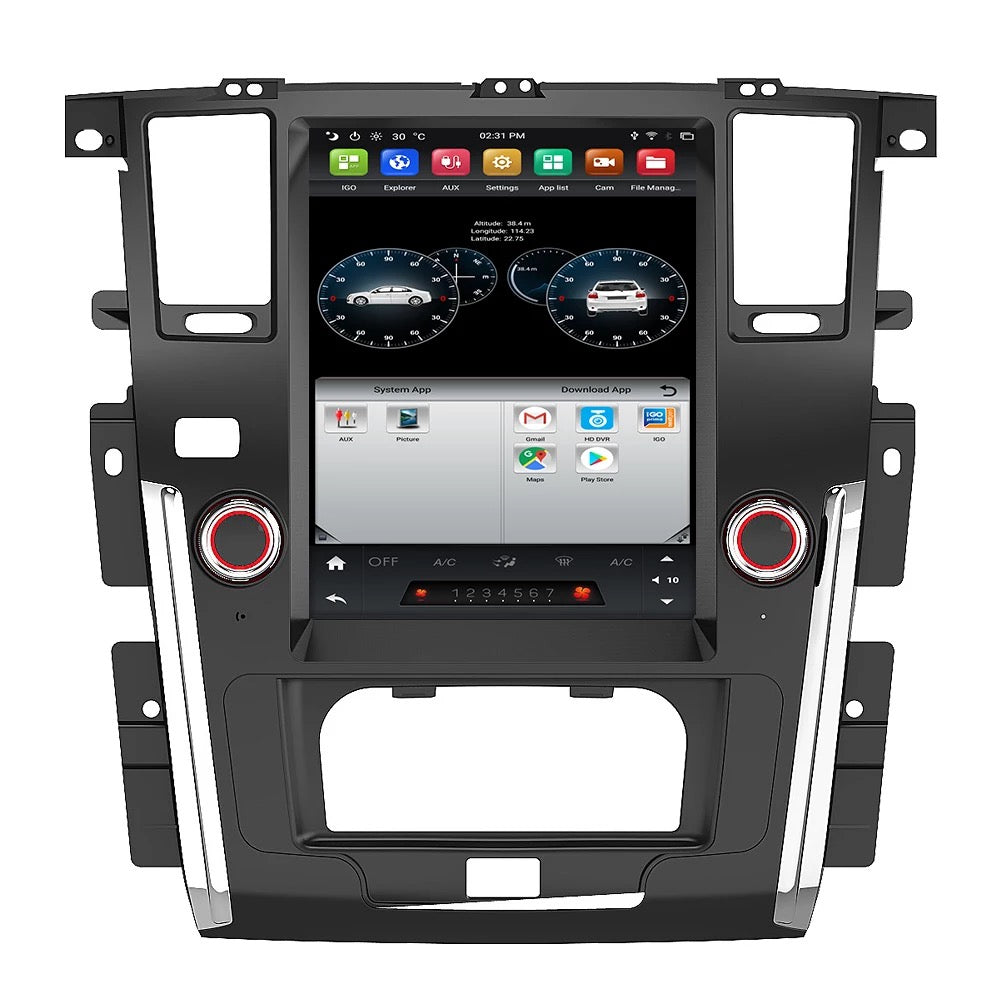 12.1 Inch Car Audio GPS Player For Nissan Patrol Y62 Royale Armada 2010 2011 2017 2018 Android Auto Stereo IPS