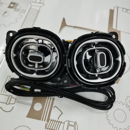 Front and Rear Air Vent Set for 2022 Mercedes Benz C-Class W206 with 64-Color Ambient Lighting