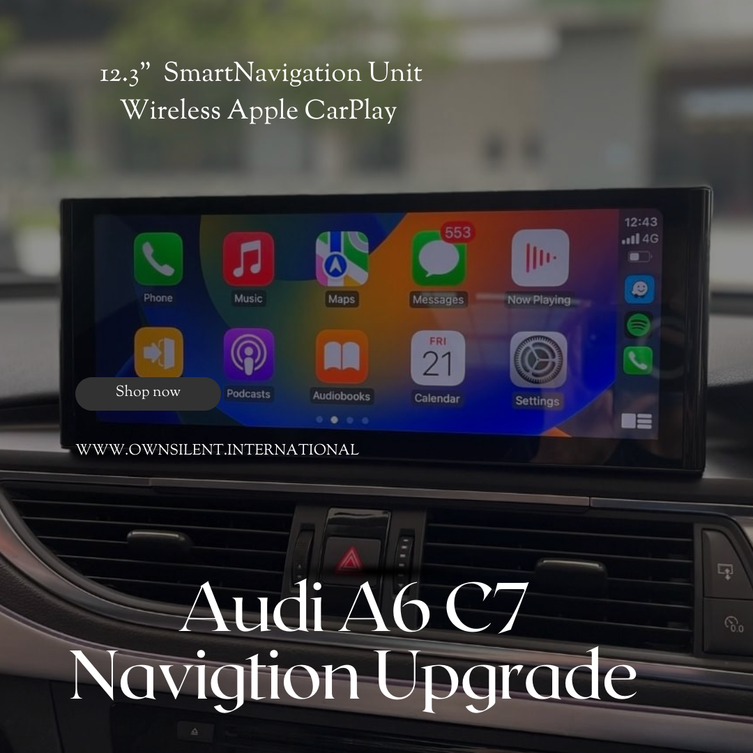 Audi A6 12.3” CarPlay Blu-ray Display Android 12 Upgrade Complete Plug & Play