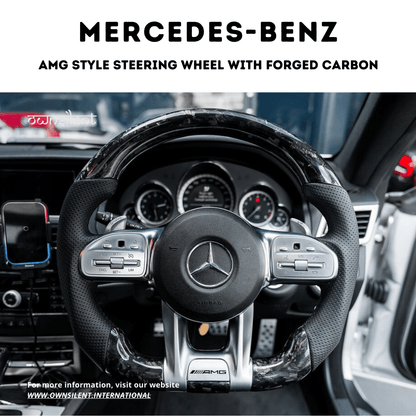 Mercedes-Benz Amg Style Forged Carbon Fiber Steering Wheel For Mercedes-Benz