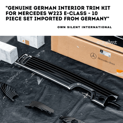 Genuine German Interior Trim Kit for Mercedes W223 W214 - 10 Piece Set