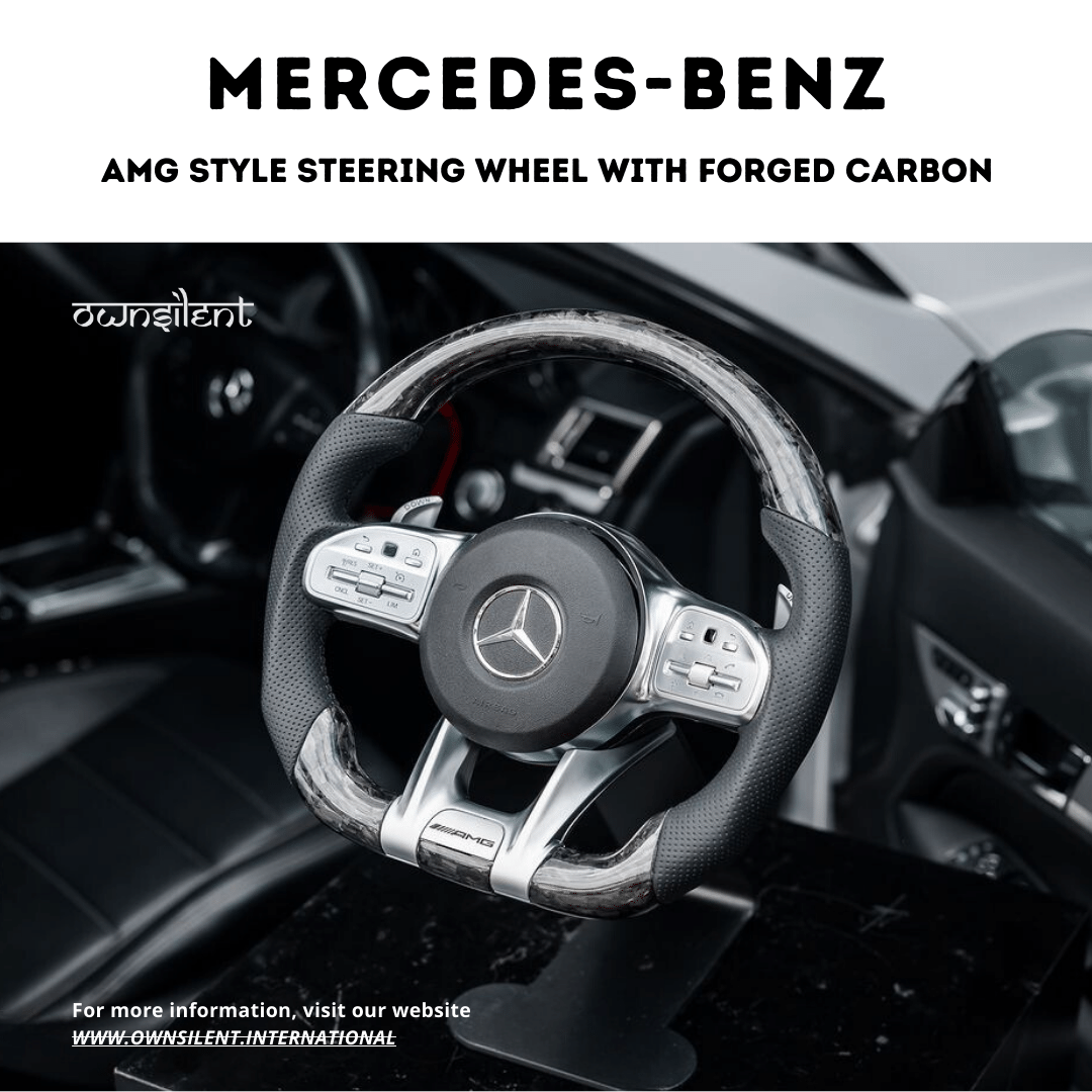 Mercedes-Benz Amg Style Forged Carbon Fiber Steering Wheel For Mercedes-Benz