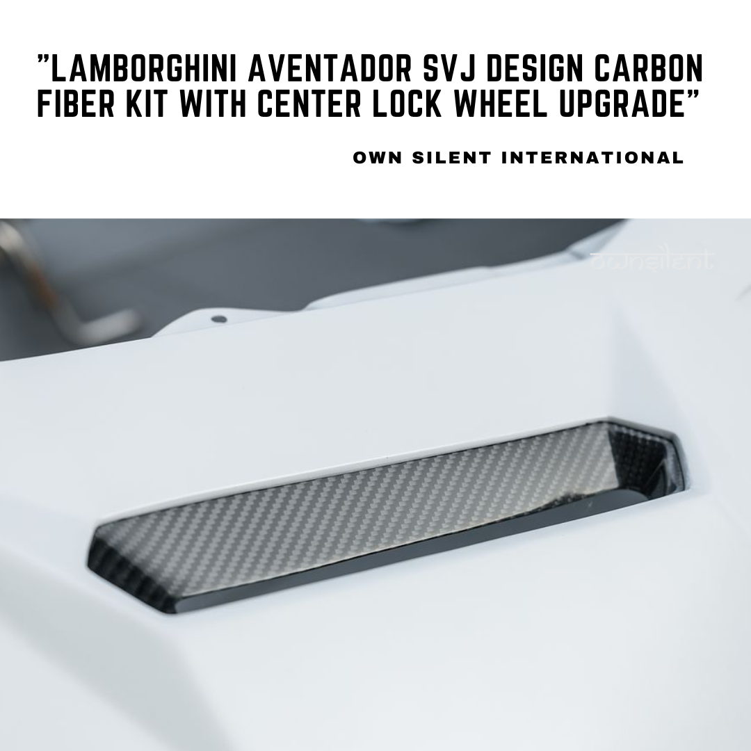 Lamborghini Aventador SVJ Design Dry Carbon Fiber Kit with Center Lock Wheel Upgrade"l